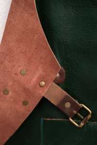 Handmade Luxury Classic Genuine Leather <b>BBQ</b> Grill <b>Apron</b> Heat Resistant High Performance for Kitchen Workshop Bulk Orders - Product Image 4