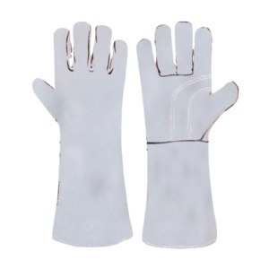 Gants de soudage en cuir de vachette pleine fleur de haute qualité, anti-vibrations, durables, pour travaux industriels lourds, protection du poignet - Product Image 1