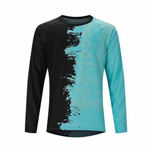 Maillot de Ciclismo Personalizado para Montaña, Resistente al Viento, para Descenso en Bicicleta de Montaña, BMX, con Impresión por Transferencia de Calor, Protección UV, para Verano - Product Image 1