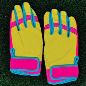 Professional style baseball batting <b>gloves</b> <b>with</b> contoured fit and superior bat <b>grip</b> to enhance power and precision For men - Product Image 4