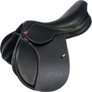 Selle de dressage professionnelle pour le saut d'obstacles et les courses |   Selle de cheval en cuir de style anglais occidental, durable et confortable - Product Image 2