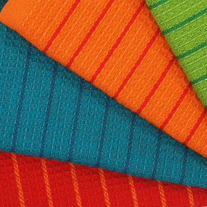 High Quality Organic Cotton Waffle Weave <b>Kitchen</b> Dish Towels Soft Durable Lint Free Fast Drying - Product Image 2