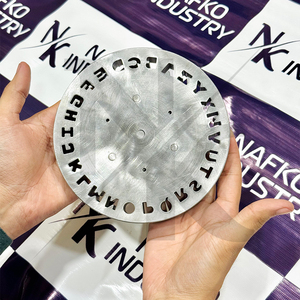 Cutter à disques en acier trempé pour alphabet A à Z, jeu de 26 matrices de poinçonnage, outils de découpe de tôle métallique de taille personnalisée pour l'or, l'argent et l'acier - Product Image 3
