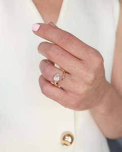 Diamante Cultivado en Laboratorio Marquise de Alta Calidad, Oro Amarillo/Rosa/Blanco de 14/18 Quilates, Certificado IGI, Diseño Elegante para la Vida Diaria, Bodas y Fiestas - Product Image 3