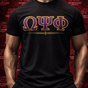 Camisetas personalizadas de fraternidad griega, ropa universitaria con estampado personalizado, camisetas de algodón suave para hombre, camisetas de chenilla - Product Image 1