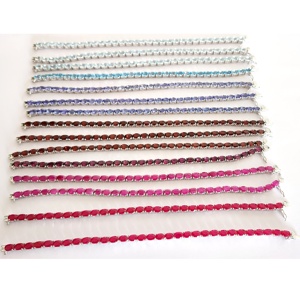 Pulsera de tenis de Plata de Ley 925 auténtica, Color de tanzanita, precio de fábrica, joyería de piedras preciosas semipreciosas para regalo - Product Image 6