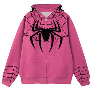 Sudadera con Capucha y Cremallera Personalizada con Estampado Vintage para Hombre, Tejida, Cortavientos, 100% Poliéster, Corte Regular, Informal, Sublimación - Product Image 4