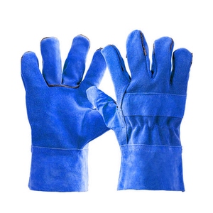Gants de travail en cuir de vachette de haute qualité, résistants à l'abrasion et à la chaleur, pour la sécurité des mains et la protection au travail. - Product Image 6