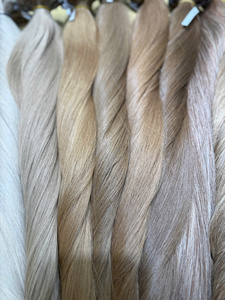 Premium Quality Vietnam Skin Weft Virgin Extensions Super Double Drawn <b>Bleached</b> Blonde Colors #PLA 40cm-90cm Human Wholesale - Product Image 5
