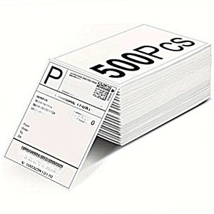 Carta bianca per etichette termiche 4 ''x 6'' 500/1000/1500/2000/2500/3000/fogli 3500/4000 etichette di spedizione per stampanti termiche - Product Image 1