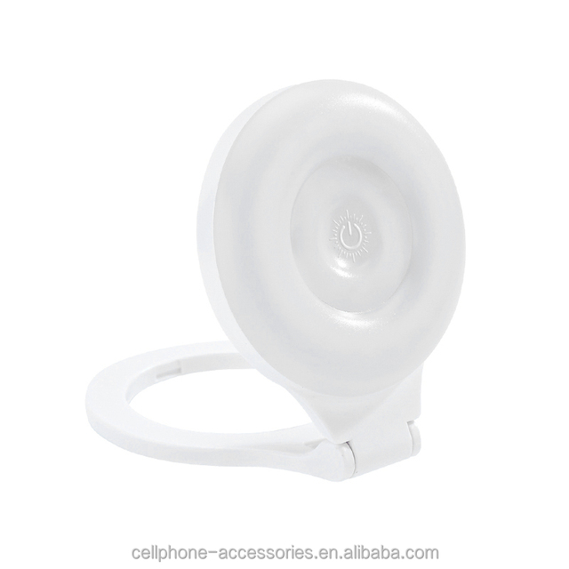 Mobile Phone Magnetic Fill Light Selfie LED Ring Flash Mini Portable Adjustable Color Temperature for Photography Live Streaming