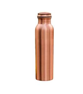 Bouteille d'eau en cuivre avec design martelé et poignée, portable pour les voyages, style traditionnel chinois - Product Image 2