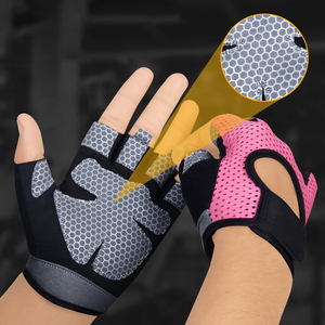 Guantes de Levantamiento de Pesas Resistentes, Antideslizantes, con Soporte para Muñeca, para Gimnasio, Entrenamiento, Powerlifting y Fitness - Product Image 5
