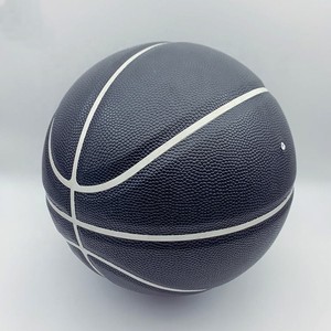 Balón de Baloncesto de Cuero PU Blanco y Negro, para Interior y Exterior, Talla 7, Talla 6, Talla 5, Marca Personalizada, Balones de Baloncesto de Goma Duraderos, Balón de Entrenamiento - Product Image 4