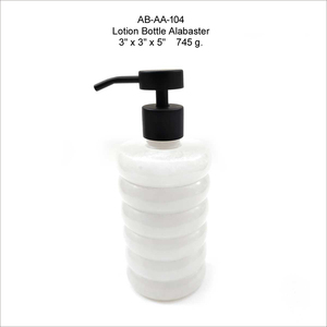 Distributeur de savon moderne en albâtre de luxe indien, écologique, élégant, accessoire de salle de bain, pour la maison et l'hôtel, vente en gros de qualité supérieure - Product Image 6