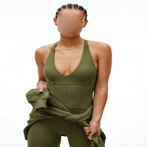 Conjunto de Yoga de Alto Rendimiento para Mujer, Sujetador Deportivo Elástico Suave y Leggings Transpirables, Ropa Deportiva para Gimnasio y Fitness - Product Image 1