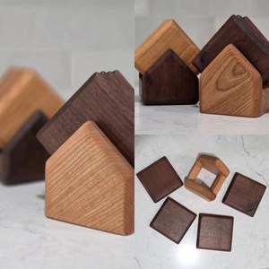 Posavasos Cuadrados de Madera, Resistentes al Calor, Reutilizables, para Mesa de Comedor, de Alta Calidad - Product Image 4