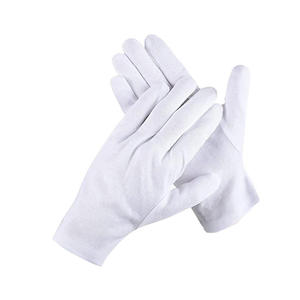 Soft Cotton Stretchable Lining White Gloves Cheap Wholesale Coin Jewelry Silver Inspection Gloves All Size White Parade Glove - Product Image 1