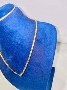 LISA JEWELLERS CH032 Cadena de oro macizo de 22 quilates |   Joyería Corporal Moderna para Mujer Unisex |   Certificado por BIS |   Boda o Fiesta - Product Image 2