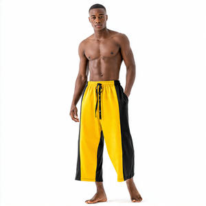 Pantalon de jogging fuselé ample en molleton de haute qualité pour homme – Idéal pour l'extérieur et la détente - Product Image 1