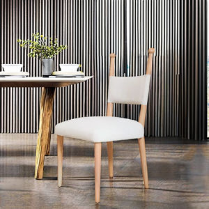 Silla de Comedor Moderna Escandinava de Madera de Roble NAM HAI con Tapicería de Lana, Muebles para el Comedor del Hogar de Binh Duong - Product Image 5