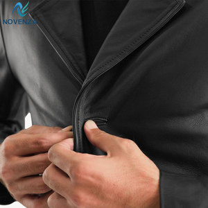 Abrigo de Invierno Reversible de Cuero Genuino para Hombre, Estilo Clásico con Forro Cálido, Cuello Clásico, Estilo Casual, Formal y de Negocios - Product Image 6