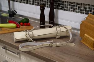 Sac à couteaux en cuir personnalisé, sac de chef en cuir, étui de rangement pour chefs LKR-0302 - Product Image 3