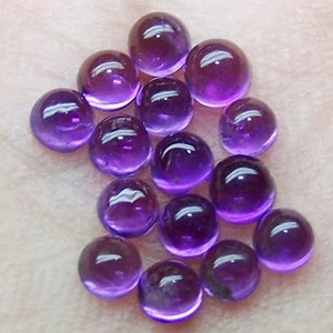 Ametista púrpura natural, forma redonda y lisa, cabujón suelto de 11 mm, cuentas de piedras preciosas de amatista para la fabricación de joyería, suministro a precio mayorista. - Product Image 2