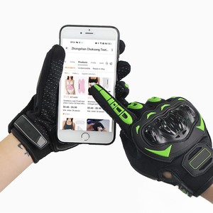 Guantes de Carreras de Dedo Completo para Motocross y Ciclismo, Transpirables, Antideslizantes, de Cuero, con Pantalla Táctil, Unisex, con Cierre de Velcro - Product Image 2