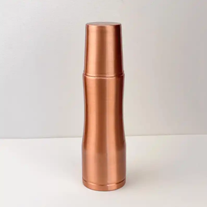 Luxury Hammered <b>Copper</b> Water Bottle with Airtight Cap Reusable Ayurvedic <b>Copper</b> Drinkware <b>for</b> <b>Men</b> Women - Product Image 2