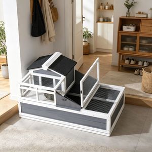 Casetta Classica Rettangolare in Legno di Abete per Piccoli Animali, Uso Interno/Esterno - Product Image 4