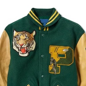 Custom Fashion Embroidered <b>Leather</b> <b>Jacket</b> Genuine <b>Leather</b> Vintage Biker Coat OEM ODM Manufacturing Sample Service - Product Image 1