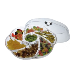 อะคริลิขนมและเครื่องปรุงรสถาดที่มีฝาครอบ - Product Image 4