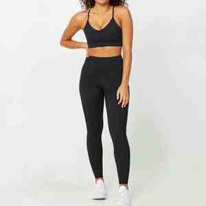 Ensemble de sport 2 pièces personnalisé pour femme : soutien-gorge de sport dos nu et short de cyclisme taille haute – Tenue de yoga pour femme - Product Image 6
