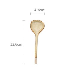 Cuchara de Cerámica Antigua, Cuchara Retro para Ramen, Cuchara de Cerámica de Estilo Nórdico para Hotel, Utensilio Redondo para Restaurante - Product Image 6
