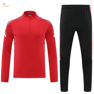 Survêtement de football personnalisé pour homme en polyester/coton, coupe-vent, bleu uni, nouvelle collection, pour entraînement de club, service OEM avec logo - Product Image 3