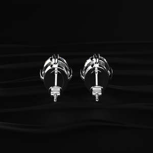 ต่างหูมอสซาไนต์ทรงรี 10 กะรัต น้ำหนักรวม 10 กะรัต สีใส VVS ทอง 14K 5 กะรัต แบบโซลิแทร์ ตัวเรือนแบบตะขอเกลียว งานแฮนด์เมด ของขวัญสำหรับเธอ - Product Image 4