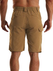 Pantalones cortos tácticos para senderismo y trabajo con múltiples bolsillos, color marrón claro, para hombre, fotografía de la naturaleza, pantalones cortos para hombre - Product Image 6