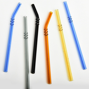 หลอดดูดน้ำแก้วโบโรซิลิเกตคุณภาพสูงแบบใช้ซ้ำได้สำหรับอุปกรณ์บาร์ ขายส่ง - Product Image 2