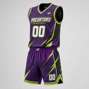 Maillot de basket-ball personnalisé Ensemble uniforme de basket-ball pour jeunes Maillot et short sublimés pour les équipes, les clubs, les écoles et les tournois - Product Image 4