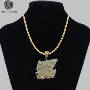 Charm Jewells Colgante Hip Hop Bag Boyz de Plata 925 Bañado en Oro 22K con Moissanita Micro Pavé Certificado IGI Unisex para Hombre - Product Image 2