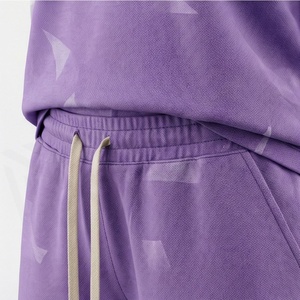 Ensemble 2 pièces pour femmes, imprimé géométrique, t-shirt à manches courtes et short cargo au-dessus du genou, coupe ample décontractée, vêtements de printemps et d'été - Product Image 5