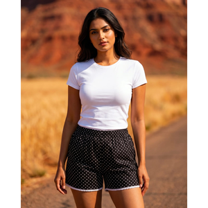 <b>Women</b> Vintage <b>Mini</b> <b>Hot</b> <b>Pants</b> <b>Shorts</b> Casual Stretch Summer Wear 100% Cotton Quick Dry Bulk Wholesale Export Quality - Product Image 3
