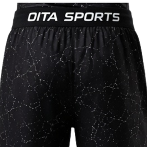 Ensemble de chemise et short de compression pour hommes noir et blanc, séchage rapide, extensible, pour la remise en forme, la course à pied, l'entraînement, le sport - Product Image 6