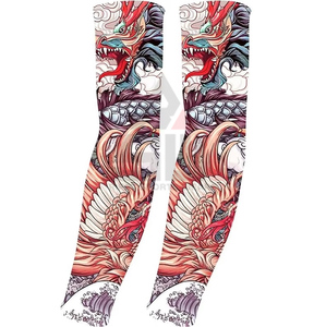 Rifat Sport Wear - Mangas Deportivas con Estampado Elegante, Protección UV, Protección para Tatuajes, Ligeras, Transpirables, de Nailon/Cachemira, Unisex - Product Image 4