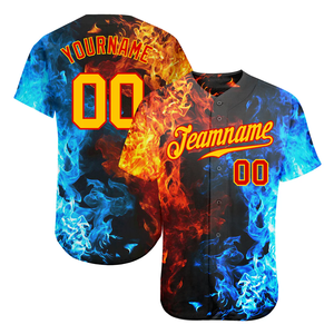 Camiseta de Béisbol con Estampado de Palmeras para Hombre, Sublimación Personalizada, Manga Corta con Botones, Camiseta Deportiva Tropical Personalizada para Equipo - Product Image 4