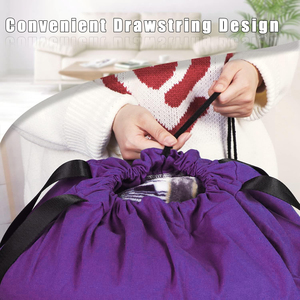New Style Branded Sustainable Cotton Drawstring Reusable <b>Plain</b> Shopping & Beach Bag with Custom Logo For Promotional - Product Image 5