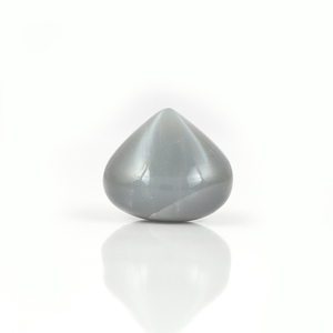 Piedra lunar gris Natural de alta calidad, piedra preciosa suelta de forma redonda, piedra blanca/azul semipreciosa para hacer joyas, Pendientes colgantes - Product Image 1