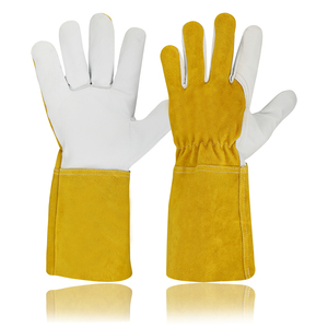 Gants de soudage en cuir avec logo personnalisé, gants de soudage TIG/MIG, respirants et ignifuges, protection antidérapante - Product Image 1