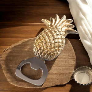 Abridor de botellas con forma de piña, abridor de botellas de cerveza y vino de metal, herramienta decorativa con forma de fruta para bar, abridor de botellas para cocina, accesorio para bar en casa - Product Image 1